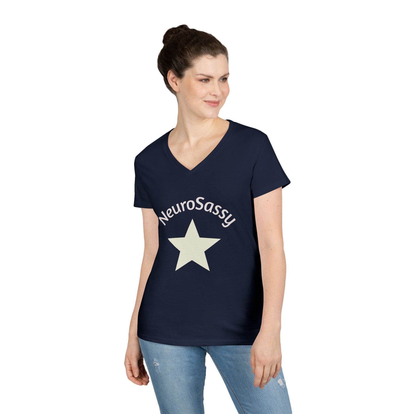 Neurosassy Ladies' V-Neck T-Shirt