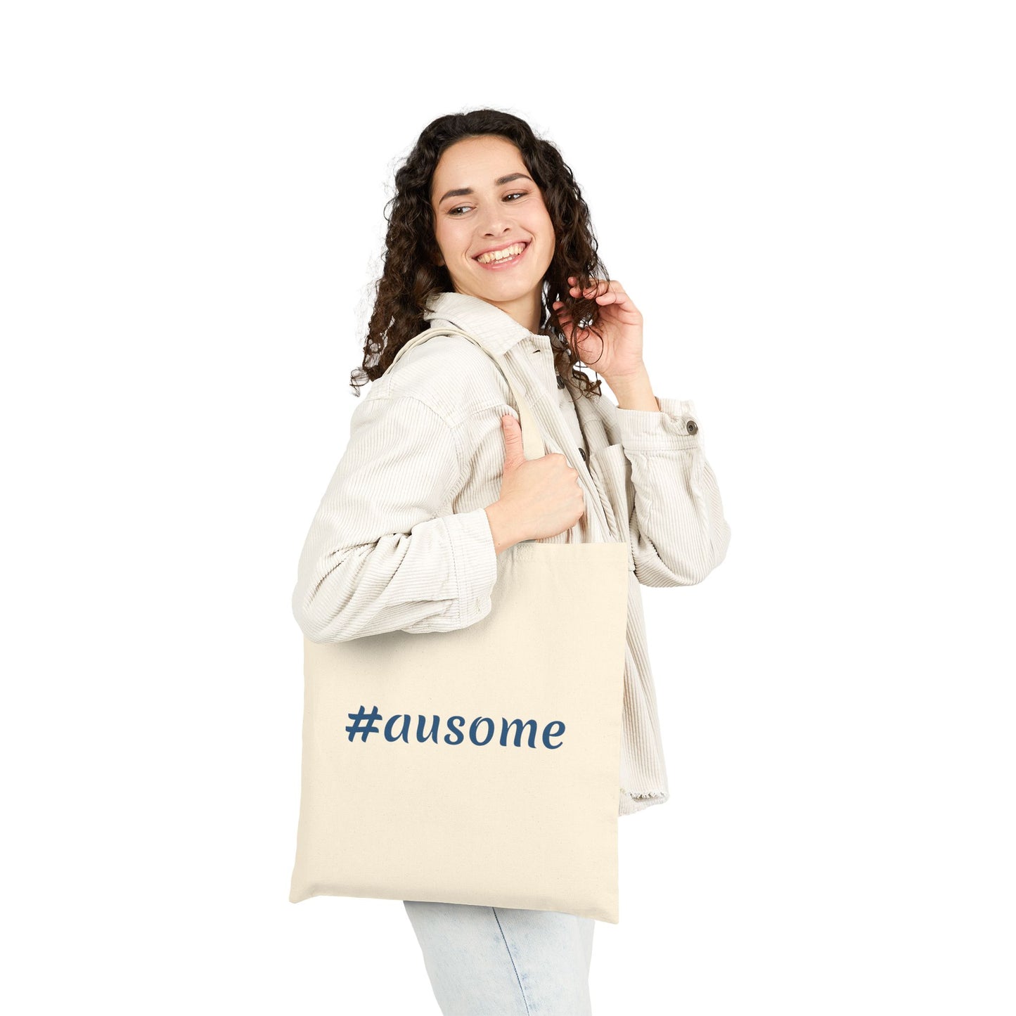 #ausome Cotton Canvas Tote Bag