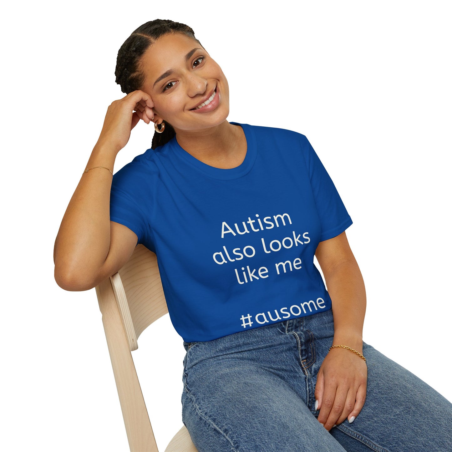 Autism Also Looks Like Me Adult Unisex T-Shirt