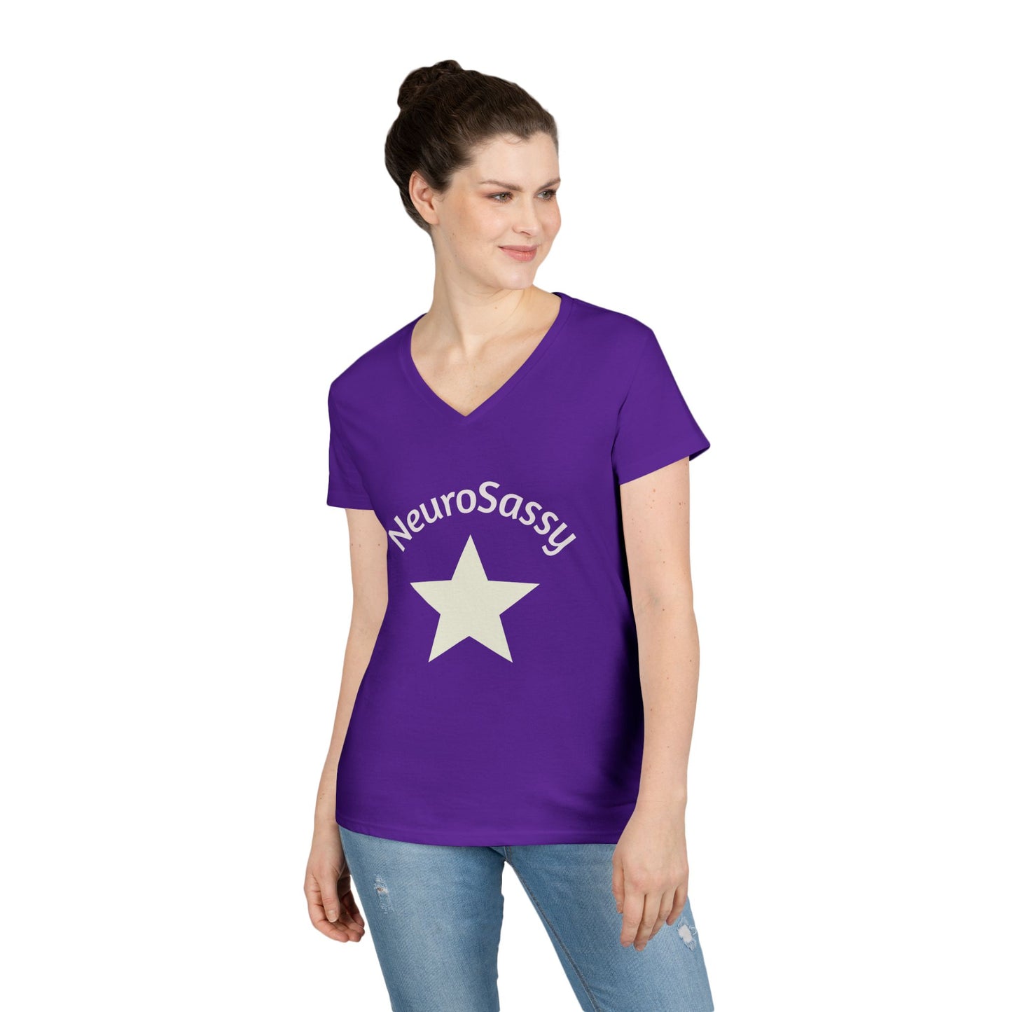 Neurosassy Ladies' V-Neck T-Shirt