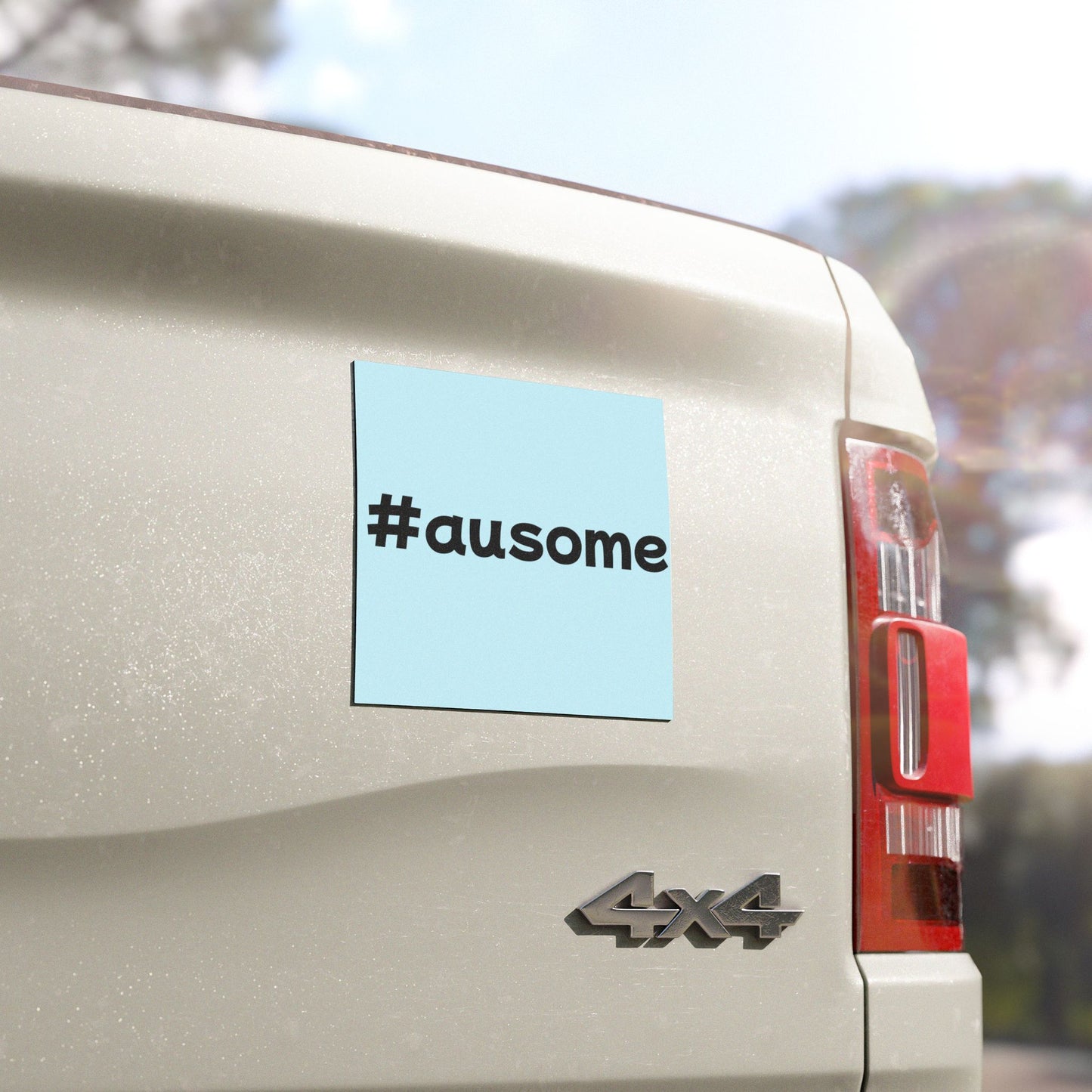 #ausome Car Magnet