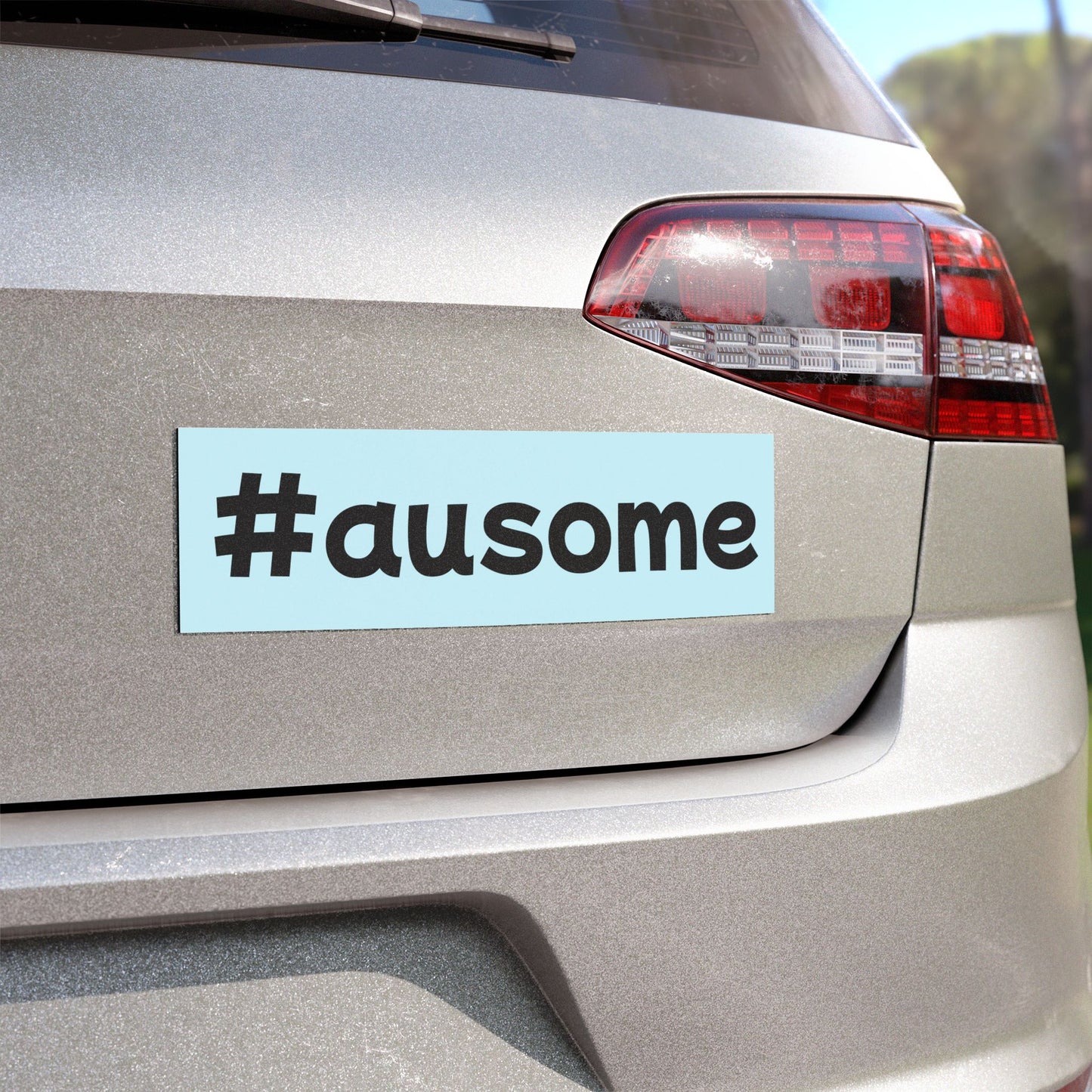 #ausome Car Magnet