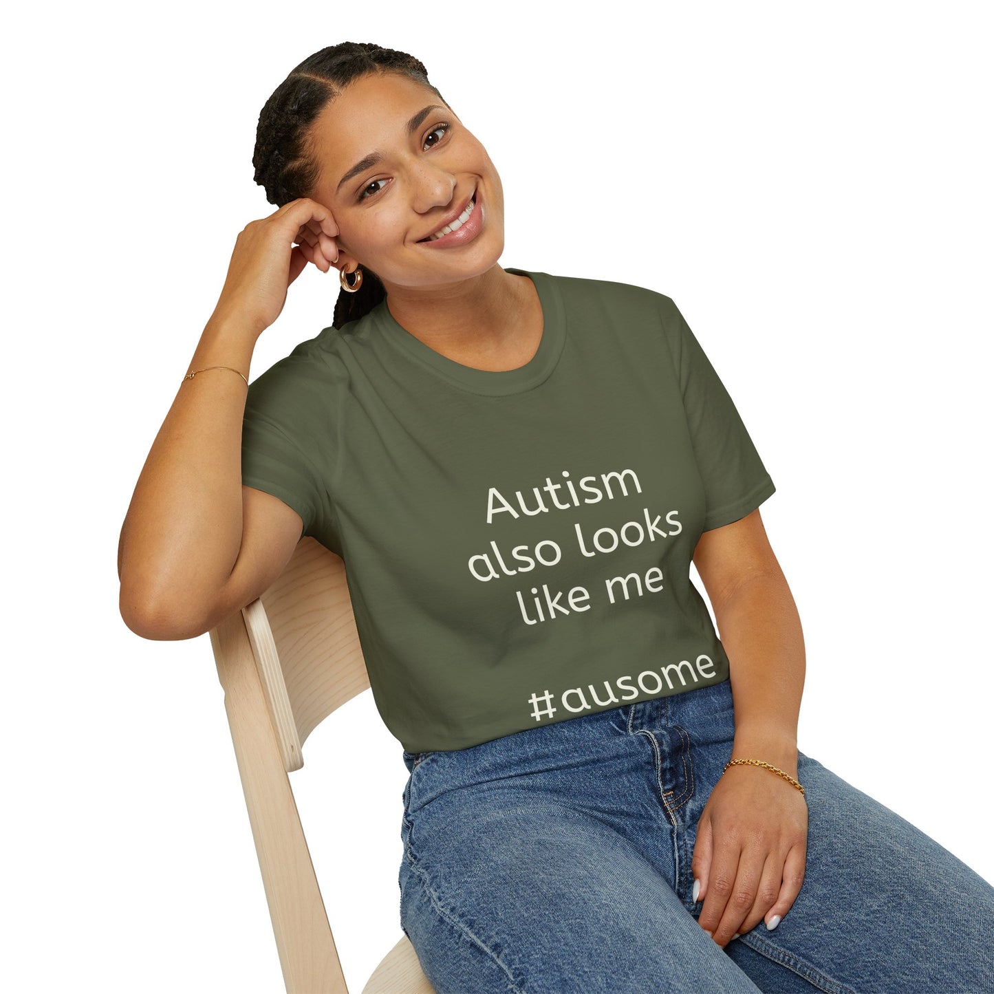 Autism Also Looks Like Me Adult Unisex T-Shirt