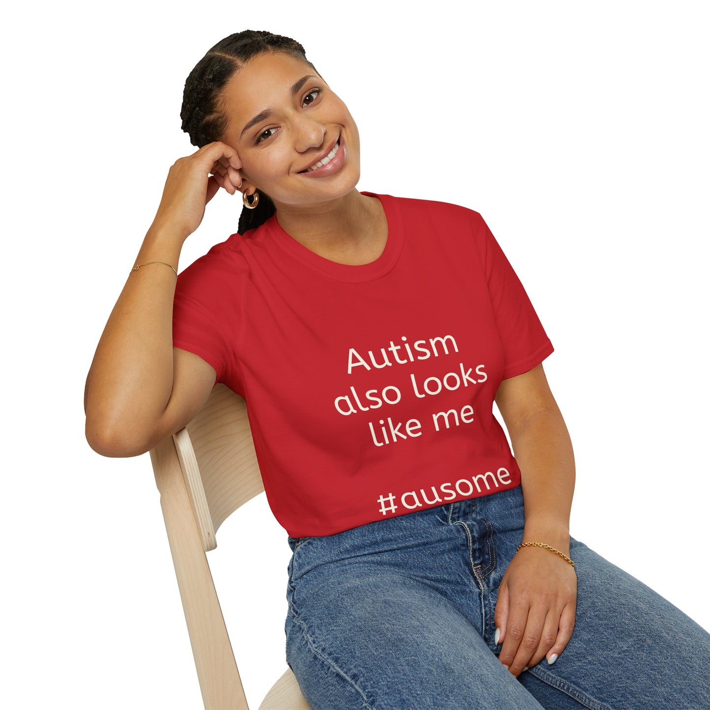 Autism Also Looks Like Me Adult Unisex T-Shirt