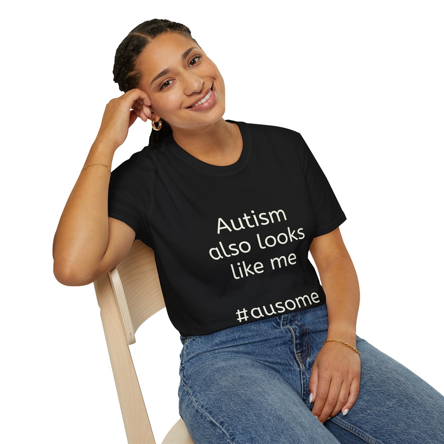 Autism Also Looks Like Me Adult Unisex T-Shirt