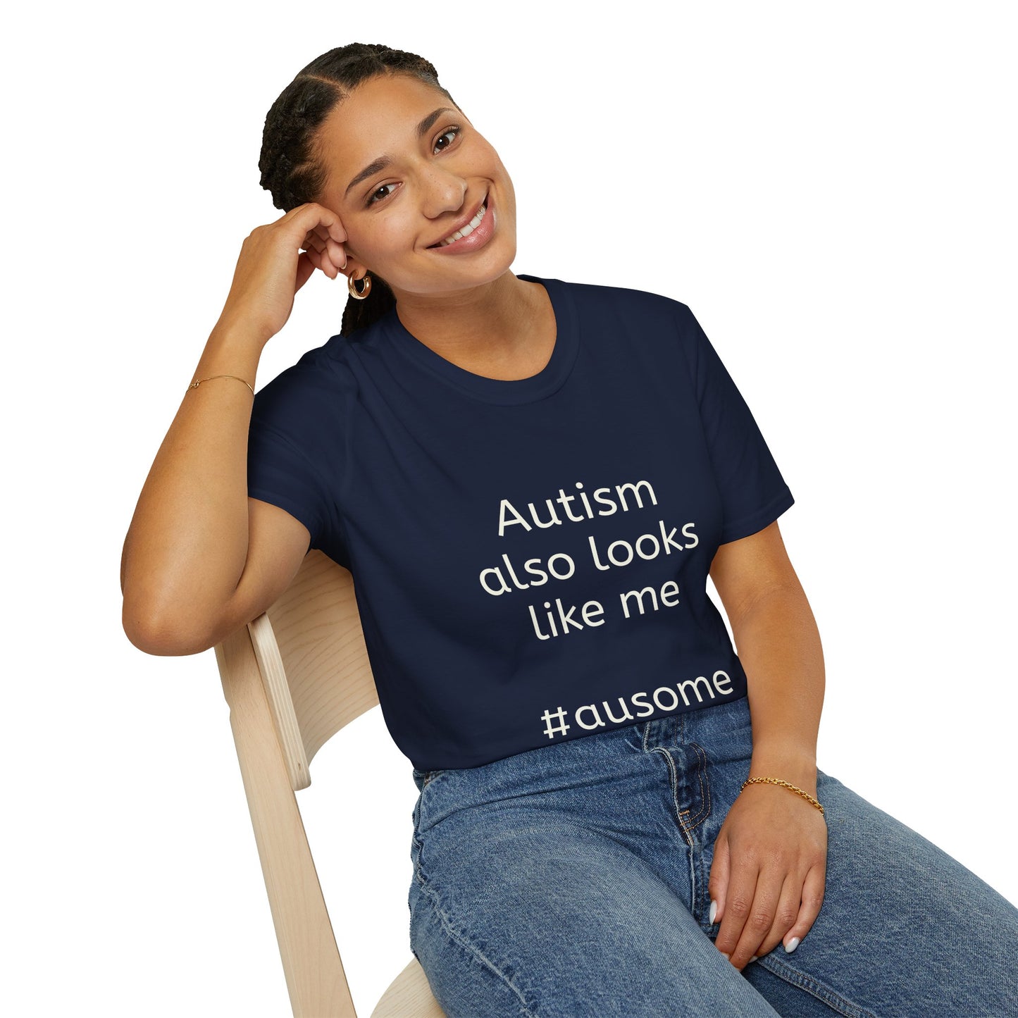 Autism Also Looks Like Me Adult Unisex T-Shirt